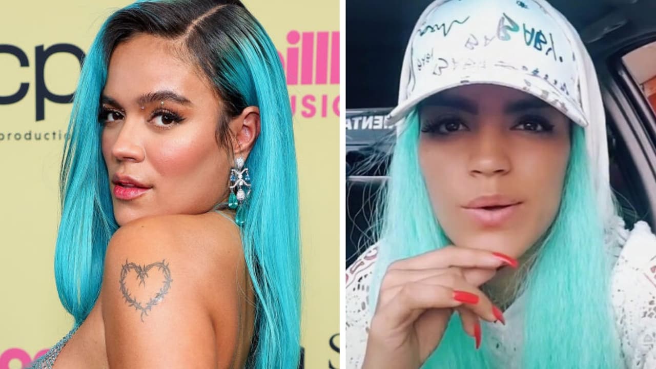 Karol G tiene una doble exacta en TikTok: hasta se pintó el cabello igual que ella