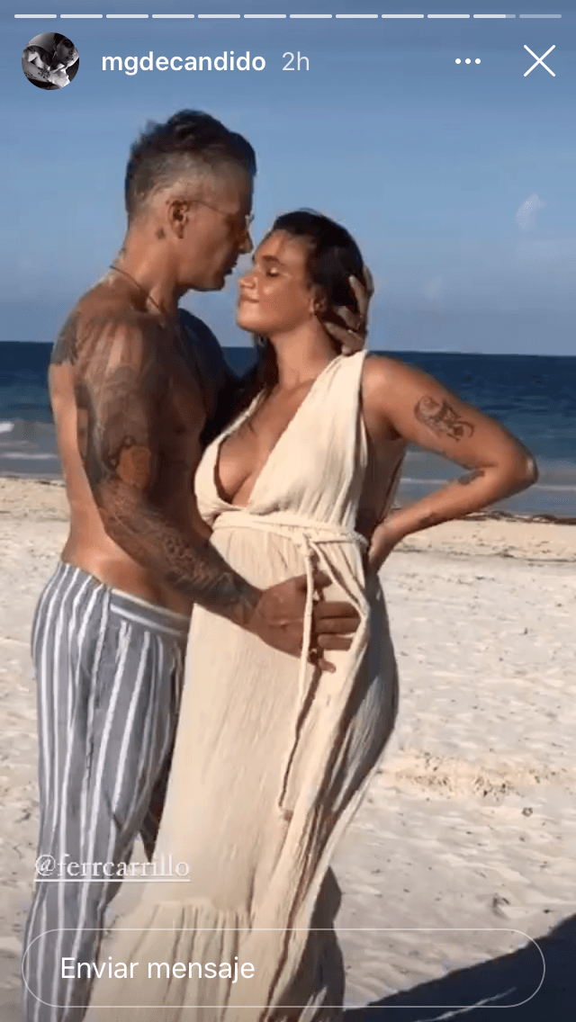 "Te amo 
<b><a href="https://www.univision.com/famosos/ex-de-fernando-carrillo-pide-al-actor-que-se-responsabilice-de-su-primogenito-y-reacciona-sobre-el-hijo-que-espera-fotos" target="_blank">mi reina María Gabriela y baby rey Milo</a></b>. Lo mejor de la vida está aquí ahora y por llegar", escribió el venezolano.
<br>