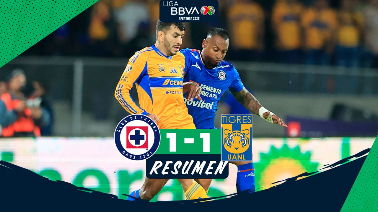 Resumen | Cruz Azul no aprovecha la localía y empata con Tigres