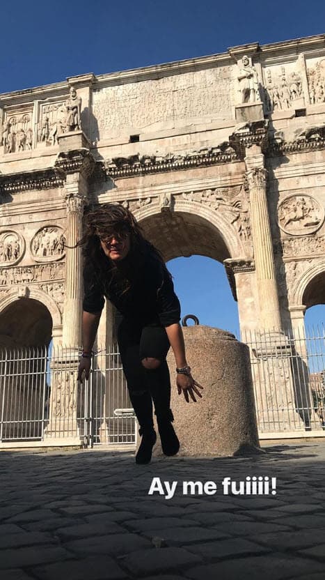 Pero por un momento sintió que sí terminaría en el suelo.