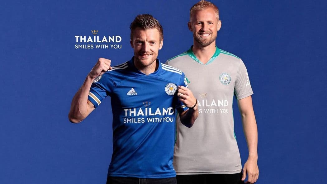 Las playeras de local y visita del Leicester City