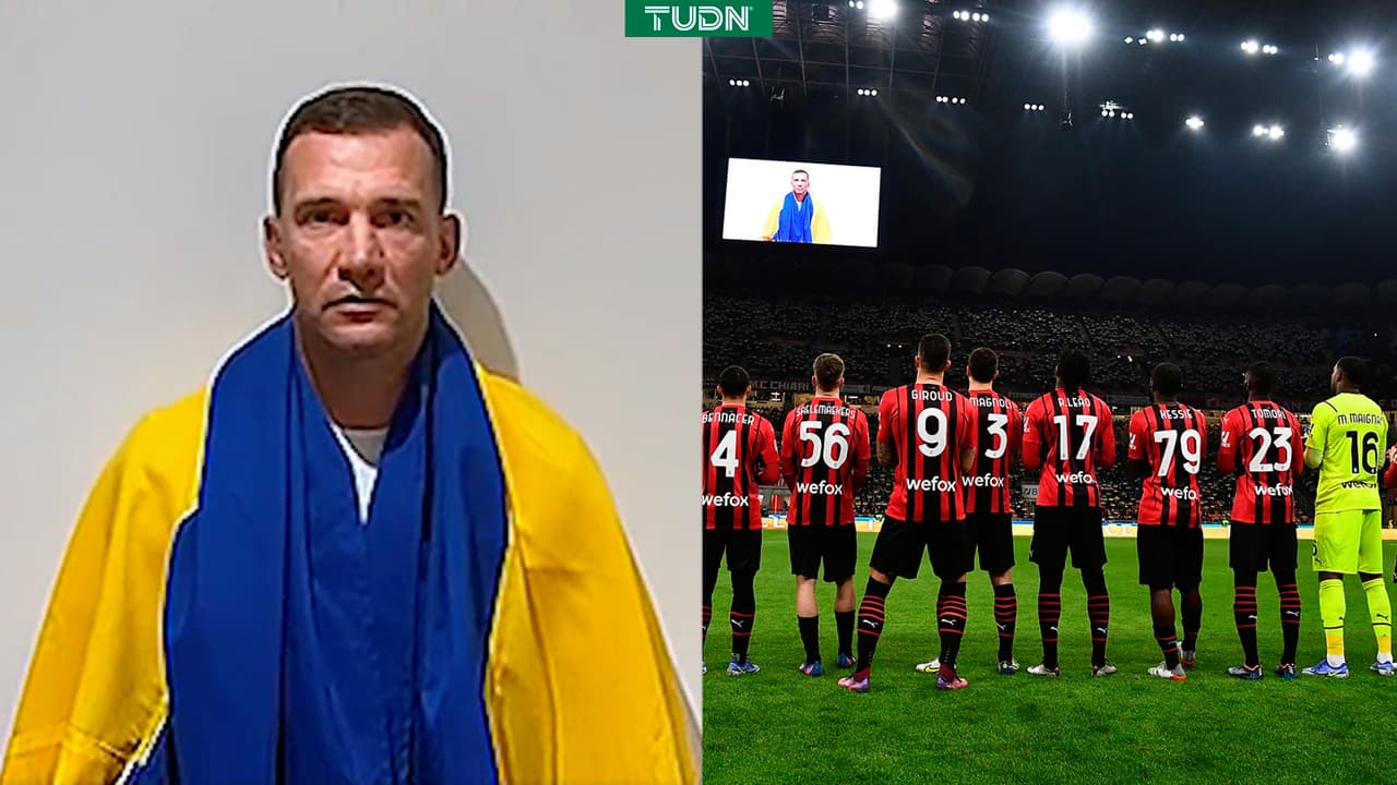 Shevchenko pide paz desde San Siro: "Detengamos esta guerra juntos"