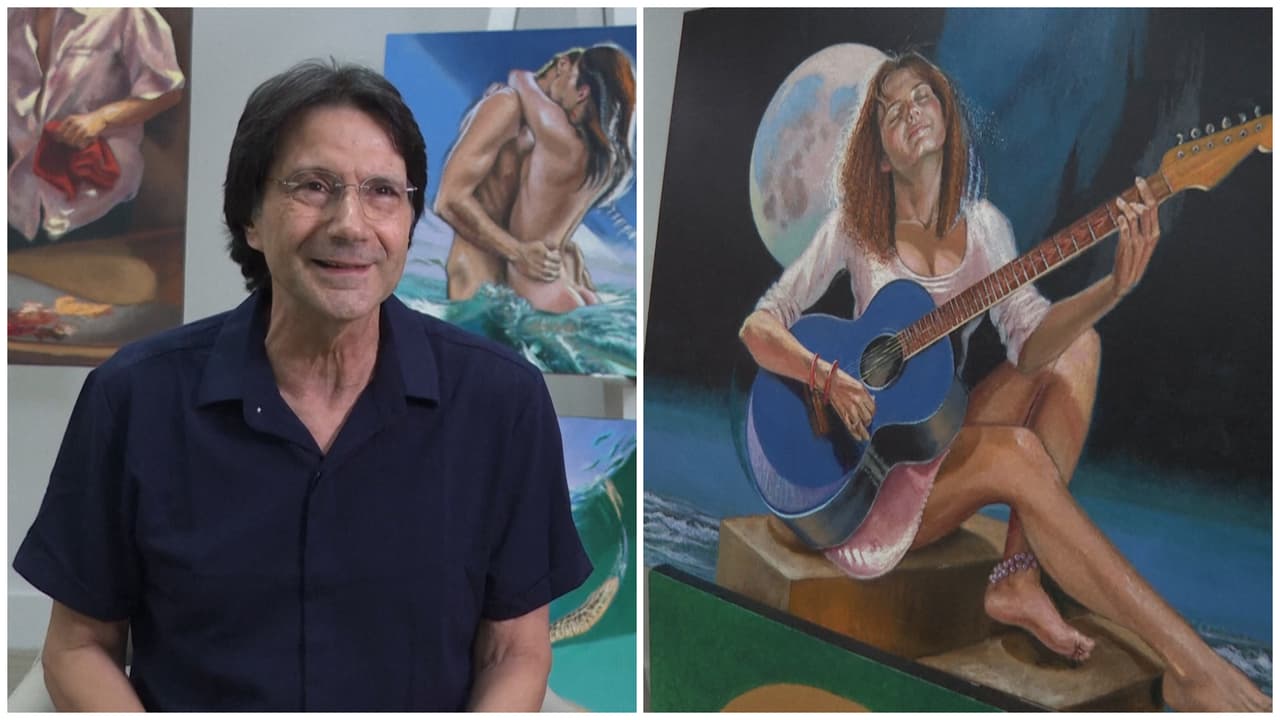 El pintor colombiano que aprendió a ver el color en Florida