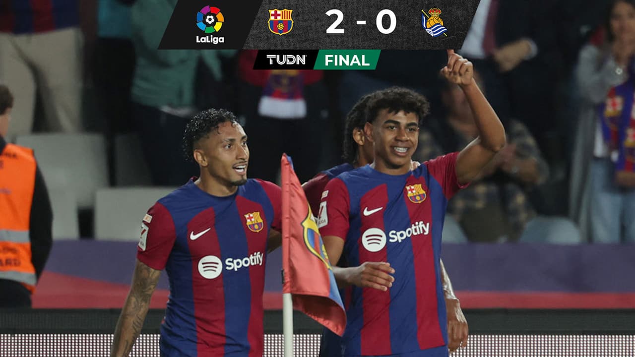 Barcelona derrota a la Real Sociedad y se afianza como segundo en LaLiga