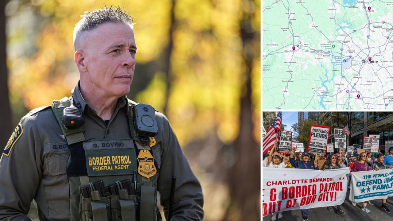 Reportan más de 130 arrestos en Charlotte; la comunidad protesta ante mensaje de Bovino