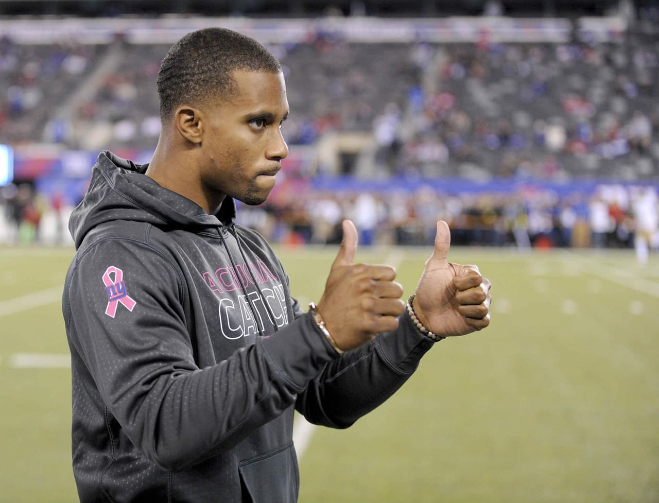 Víctor Cruz ya no siente dolor en la pantorrilla y quiere jugar contra los Dallas Cowboys