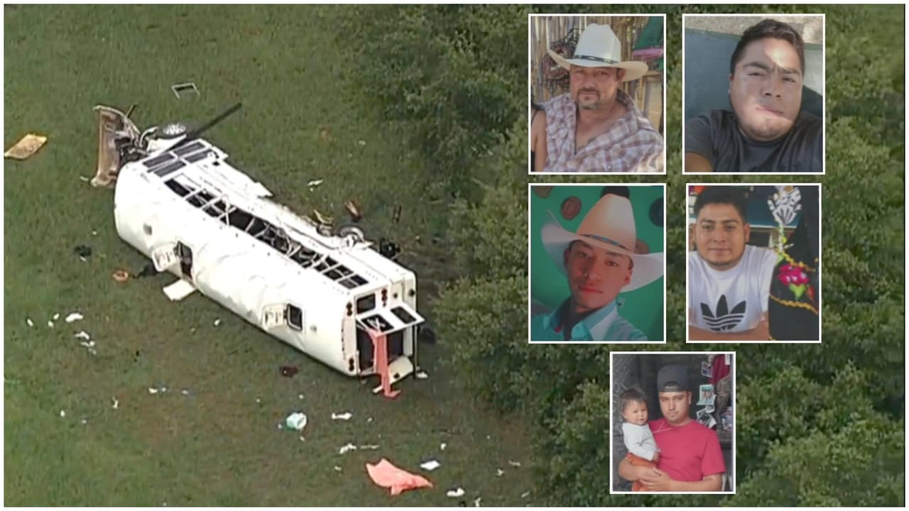 "Su sueño era hacer su casa": Lo que se sabe de las víctimas hispanas del accidente del autobús en Florida