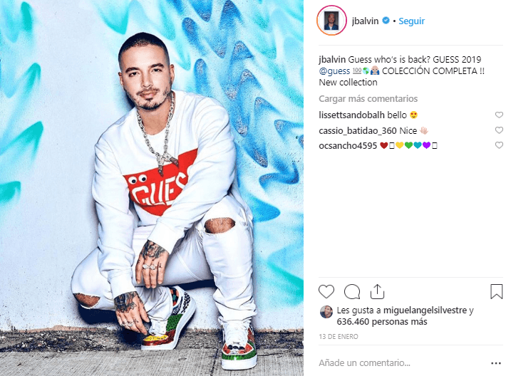 Este 7 de febrero será el lanzamiento oficial de 
<b><a href="https://www.forbes.com/sites/jeffbenjamin/2019/02/05/j-balvin-guess-capsule-collection-prices-info/#3ab1ce059841">su colección de 42 piezas de Guess Vibras</a></b>.