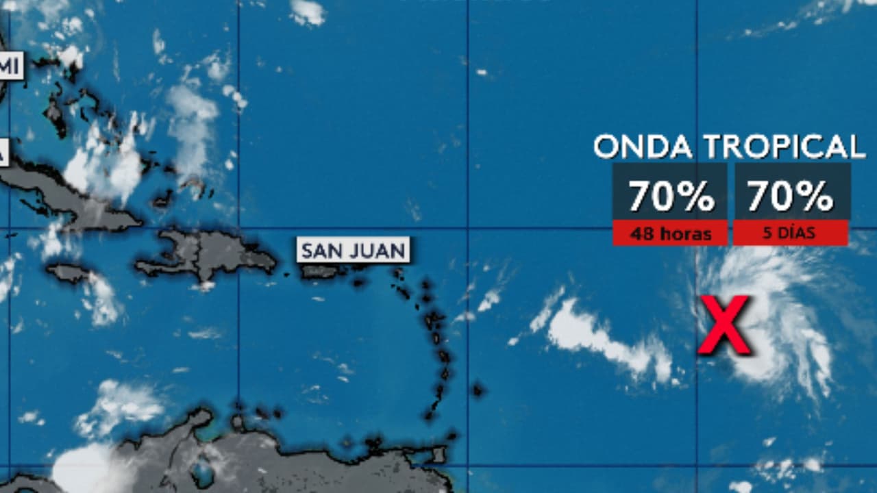 Onda tropical en el Atlántico podría convertirse en tormenta tropical e impactar Florida