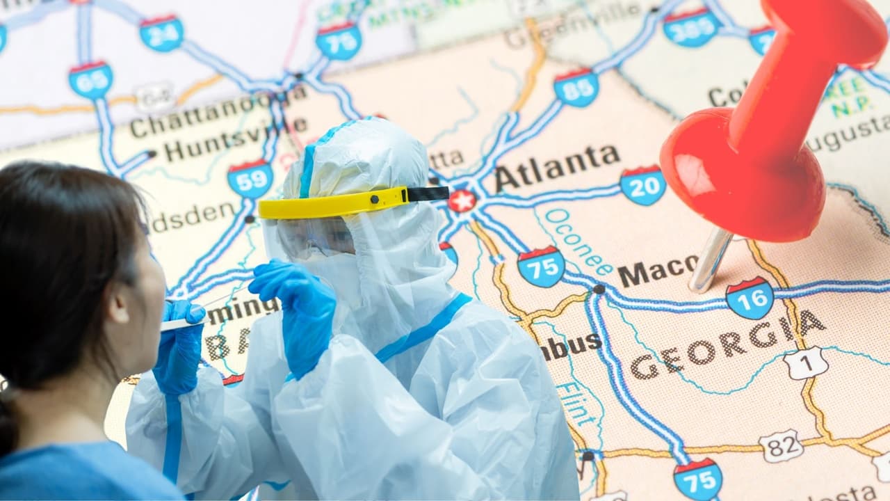 Siete condados de Georgia en la lista de "zonas de peligro” por la propagación de la variante delta covid-19