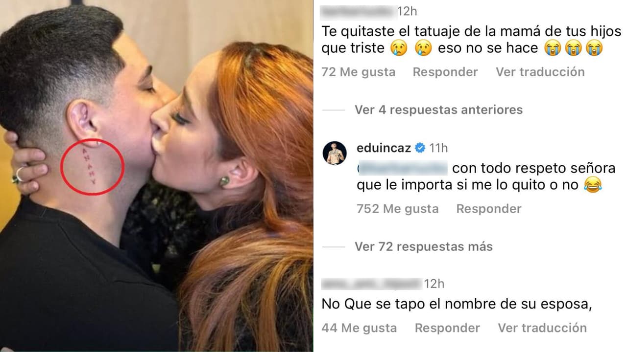 Así respondió Eduin Caz a quien le dice que se quitó el tatuaje con el nombre de Daisy Anahy.