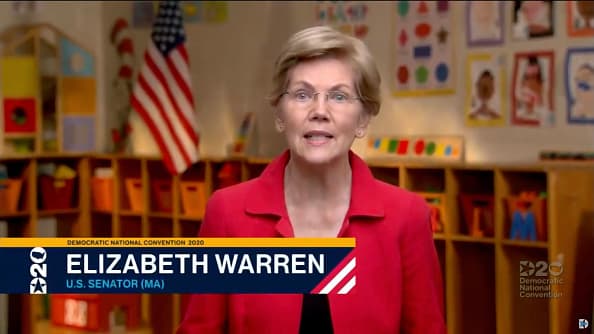 Elizabeth Warren, senadora por Massachussetts.