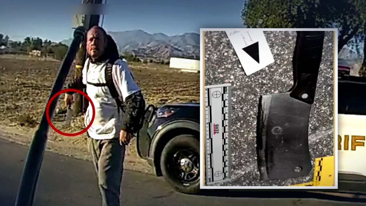 "Soy el Anticristo": Así fue abatido un sospechoso armado con un cuchillo de carnicero por un oficial de Riverside    