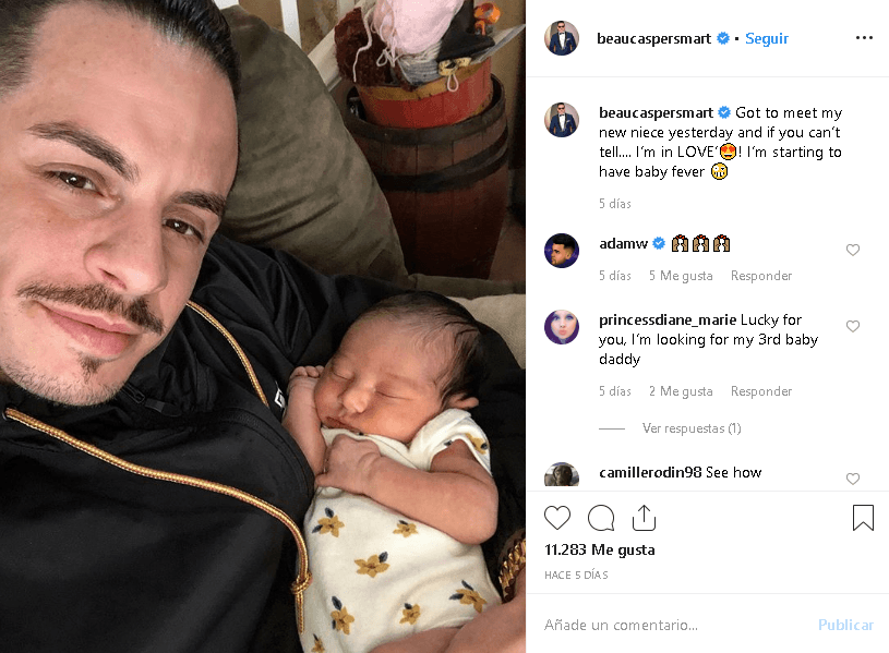 A pesar de que la pequeña ya tenía dos semanas de nacida, el exjurado de Mira quién baila fue a conocerla apenas hace el 22 de mayo pasado.