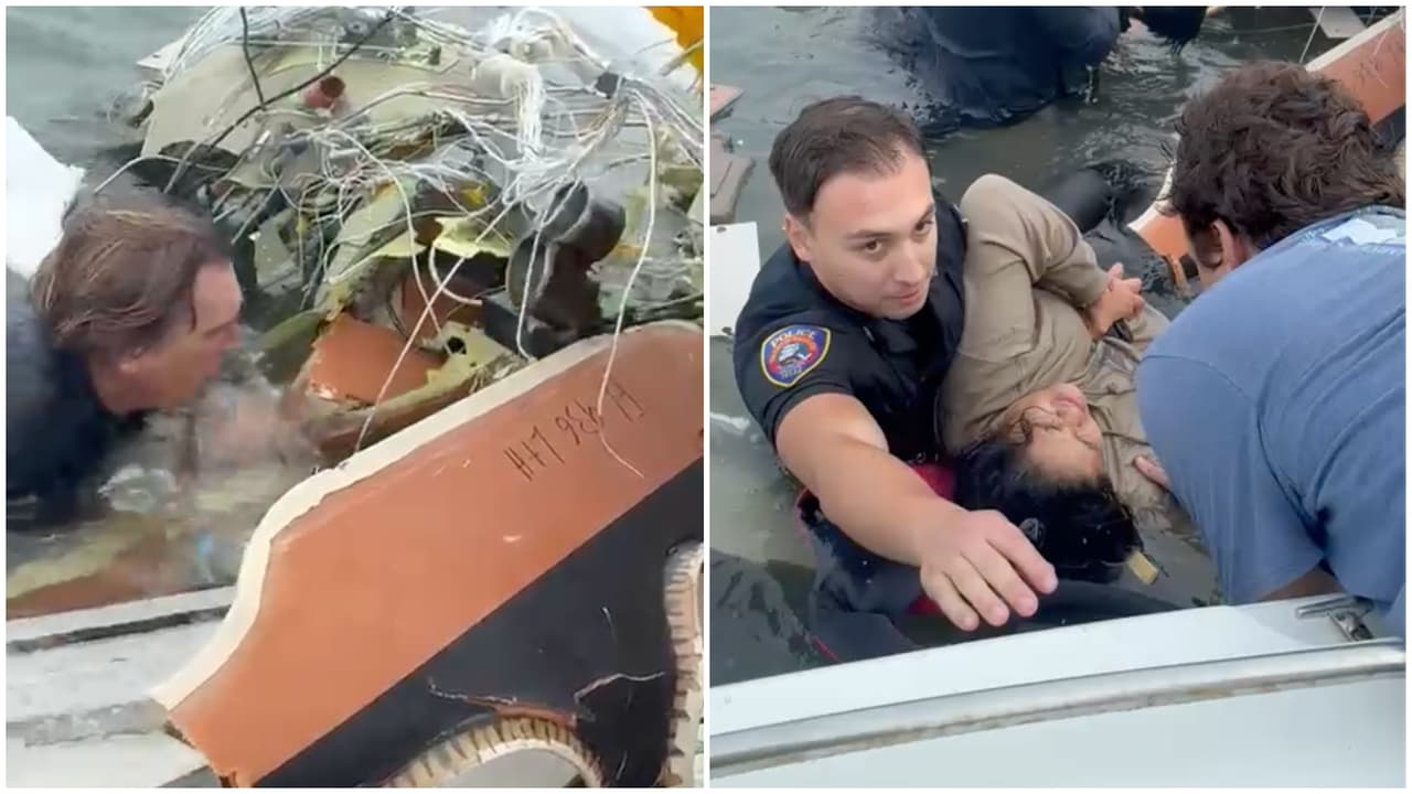 “Sabía que había alguien con vida”: capitán relata rescate tras caída de avión en Texas
