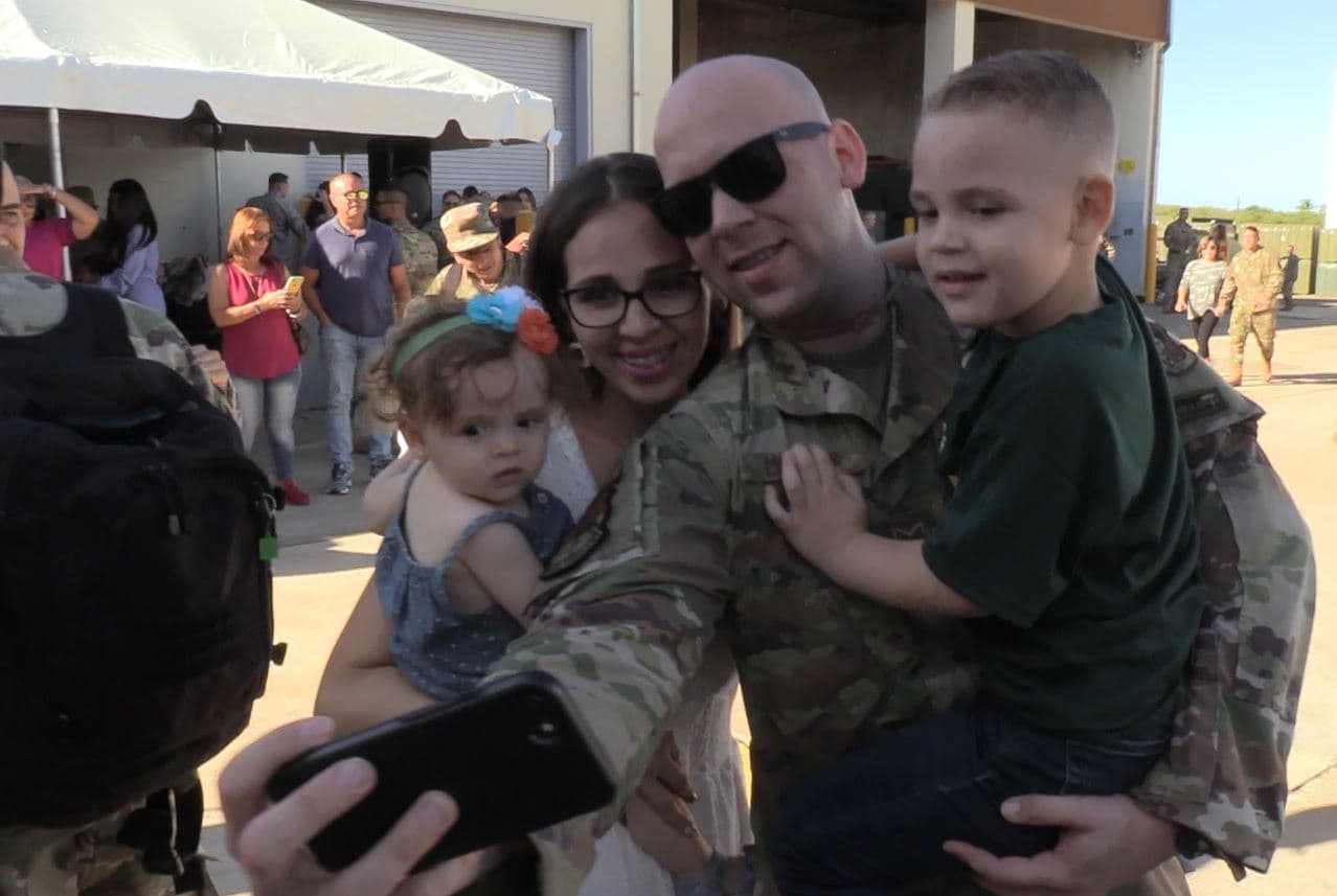 Los militares expresaron sus ansias de pasar la época festiva en la Isla con sus familiares.