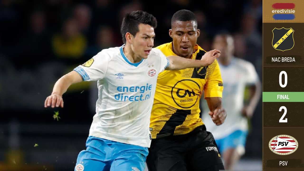 PSV gana al NAC Breda con el Chucky en la cancha 