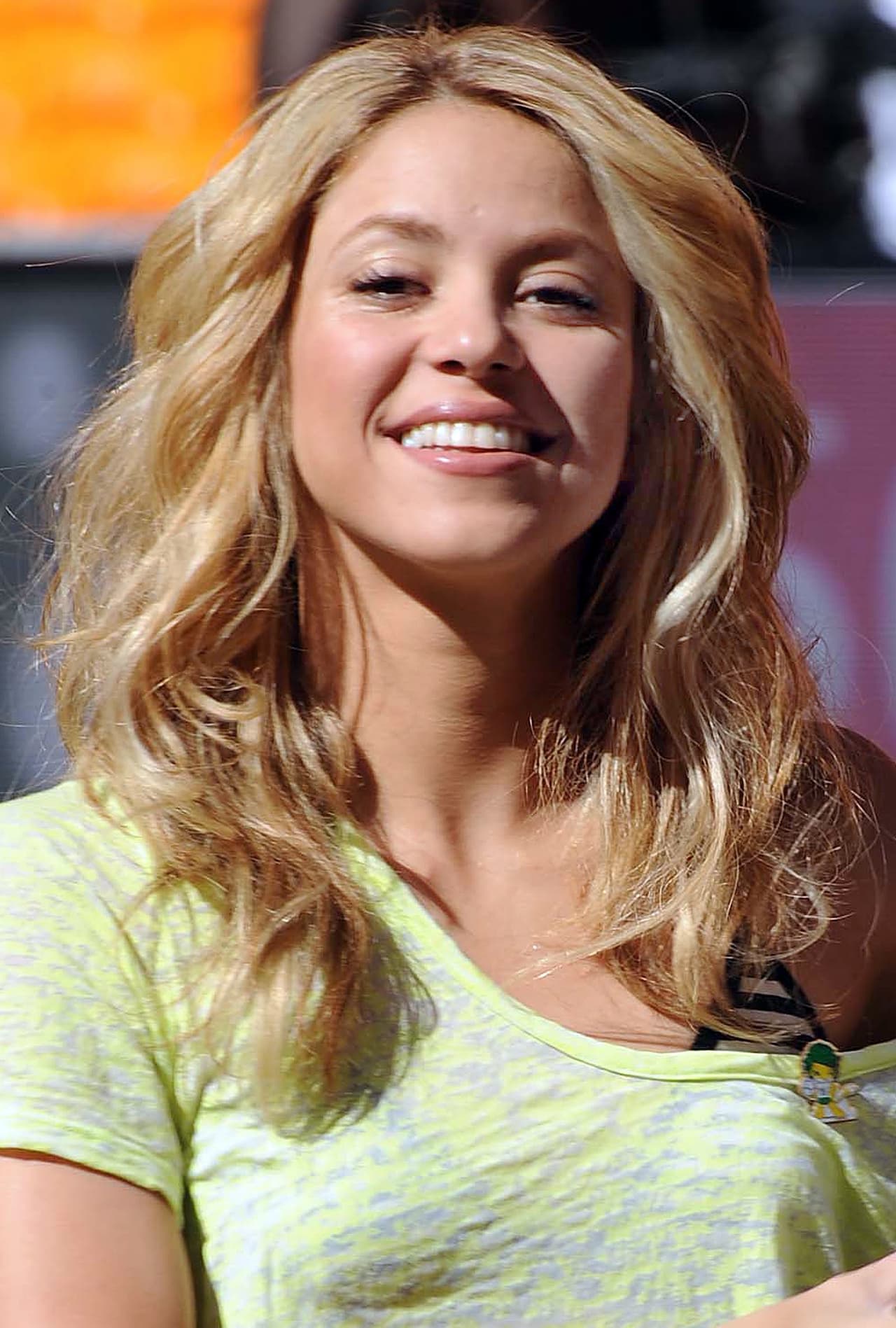 8. Shakira fue quien puso la primera piedra en la construcción de un colegio en un barrio en su natal Colombia.