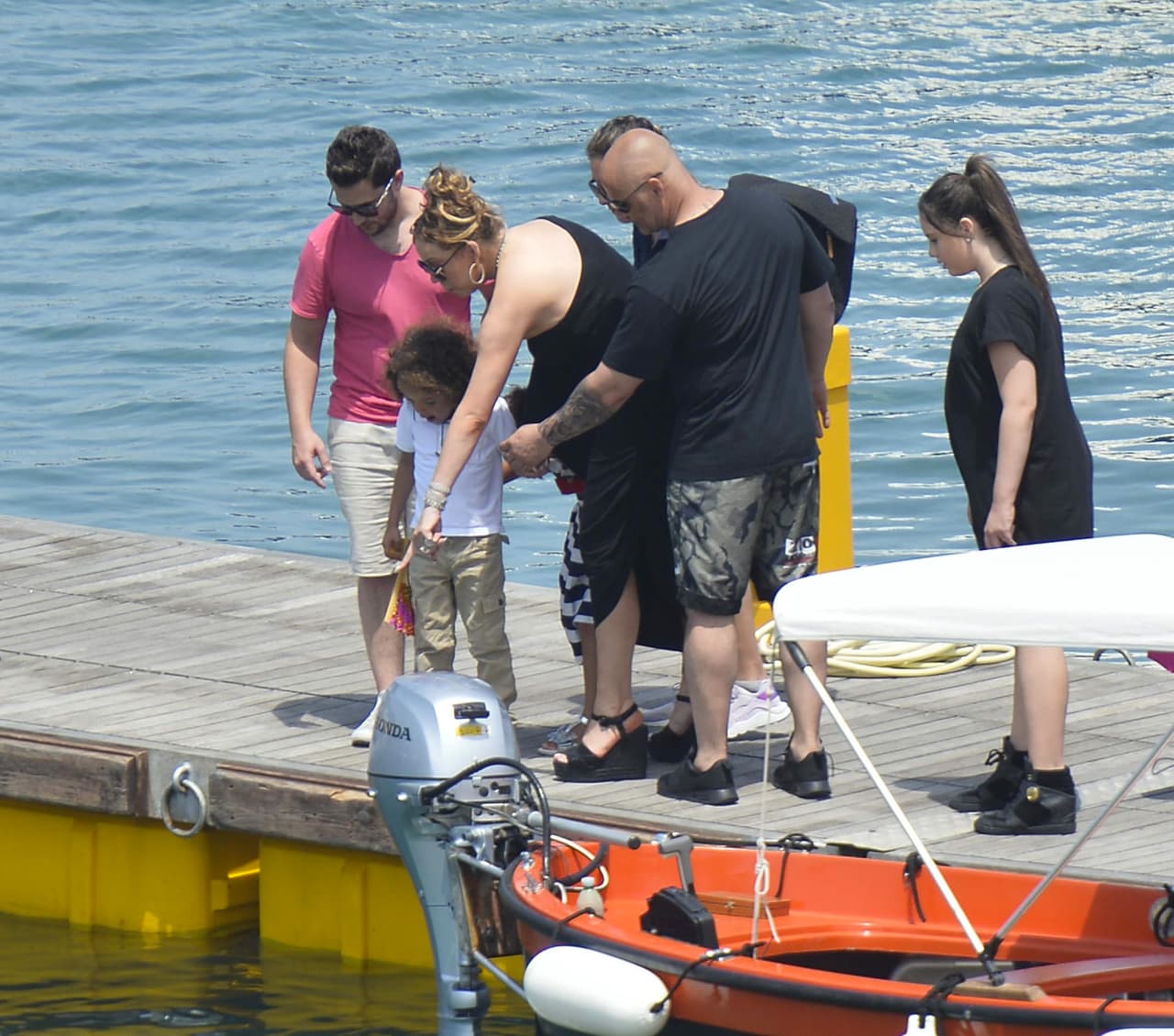 Los nenes estaban encantados.