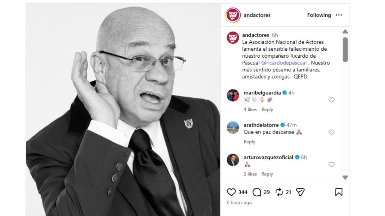 Muere Ricardo de Pascual.