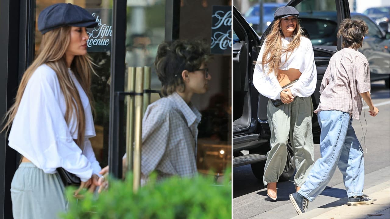 Emme y JLo en Beverly Hills.