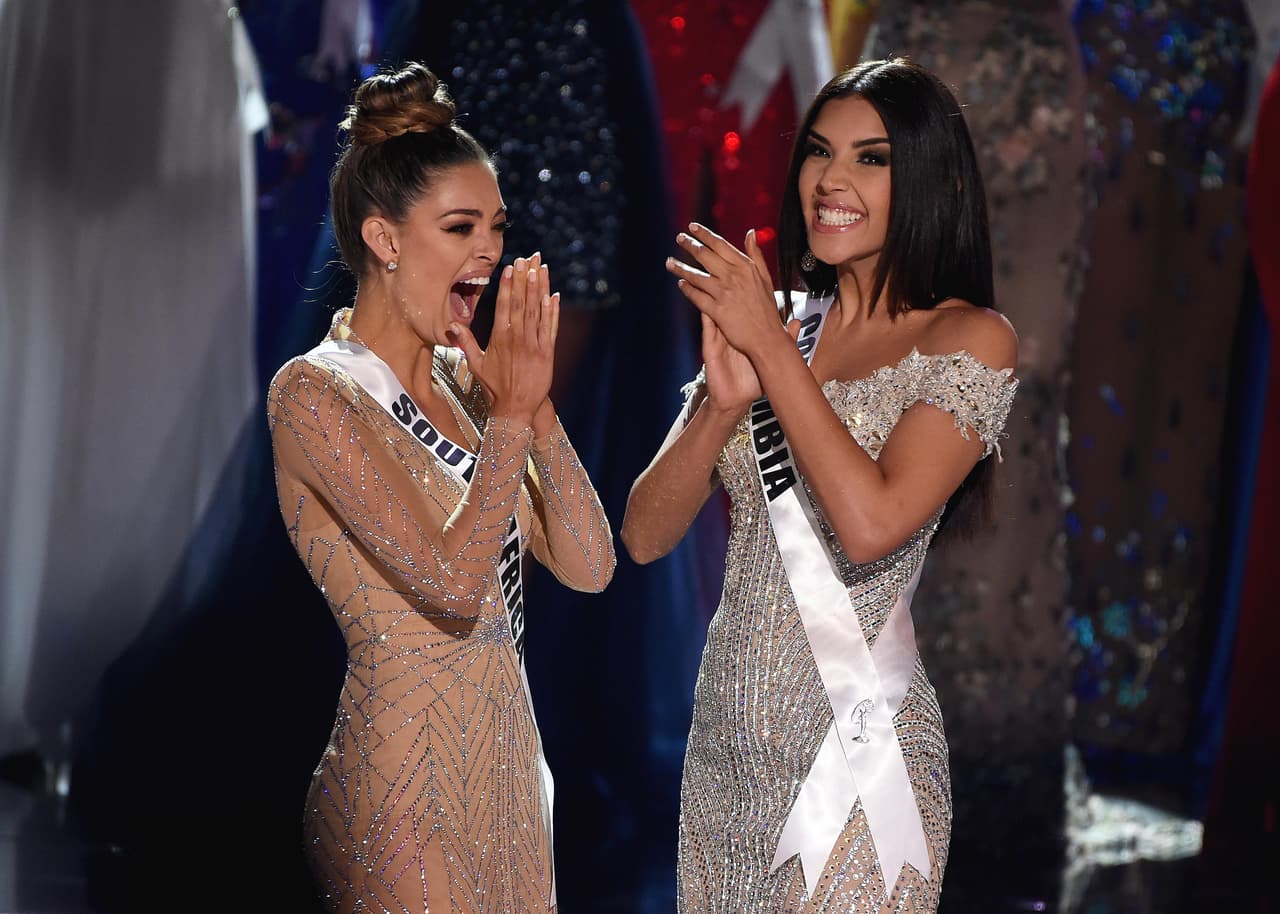 La sudafricana llegó a la final con Miss Colombia, la actriz Laura González.