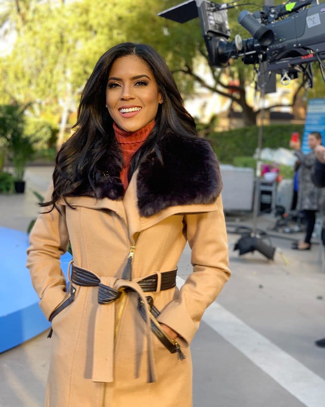 A primera hora de la mañana Fran estaba lista para recibir a la gente hispana de Las Vegas en el set del MGM Grand Las Vegas.