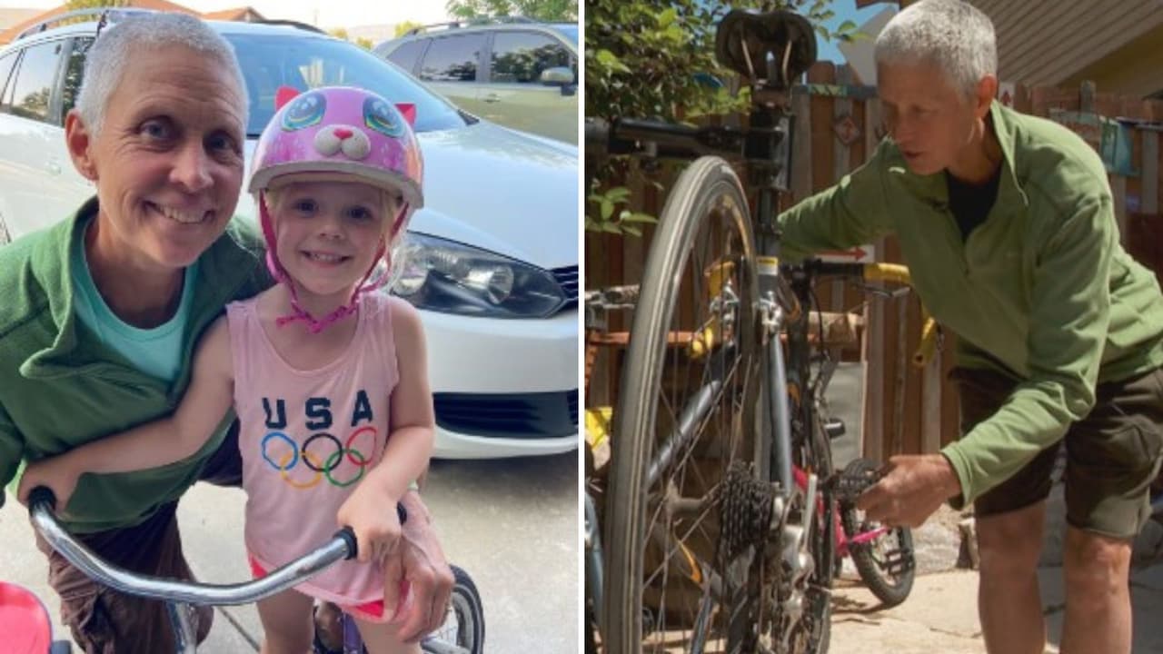 "Siempre podemos hacerlo mejor": La jubilada que repara y regala bicicletas en Summit
