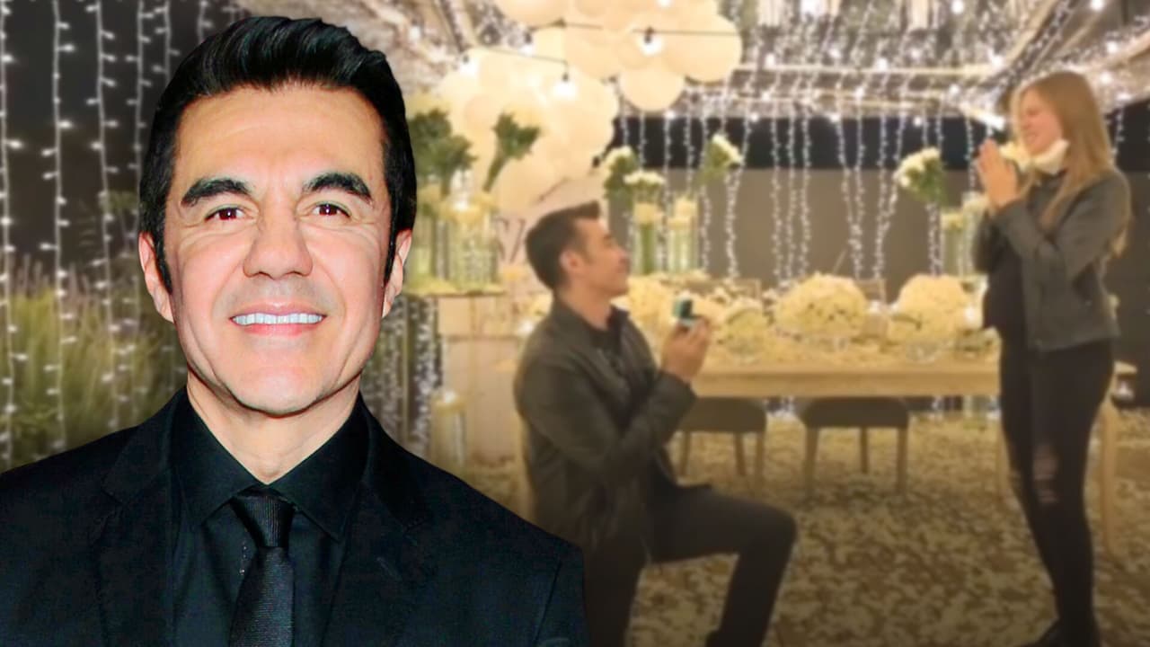 A un año de noviazgo y con una hija en camino, así le pidió matrimonio Adrián Uribe a su novia Thuany Martins