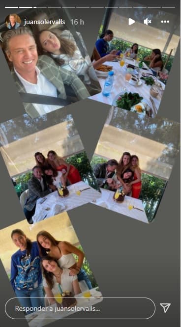 El actor argentino también compartió en las plataformas digitales los momentos que vivieron en el cumpleaños de la jovencita.