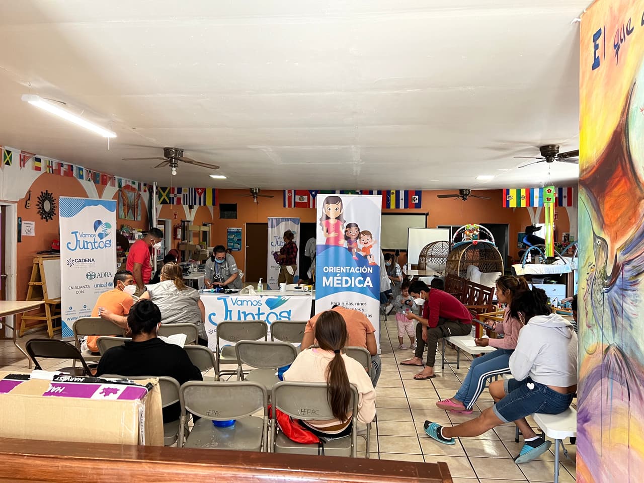 Los migrantes reciben cada semana la visita de un médico y de organizaciones de salud en Sonora.