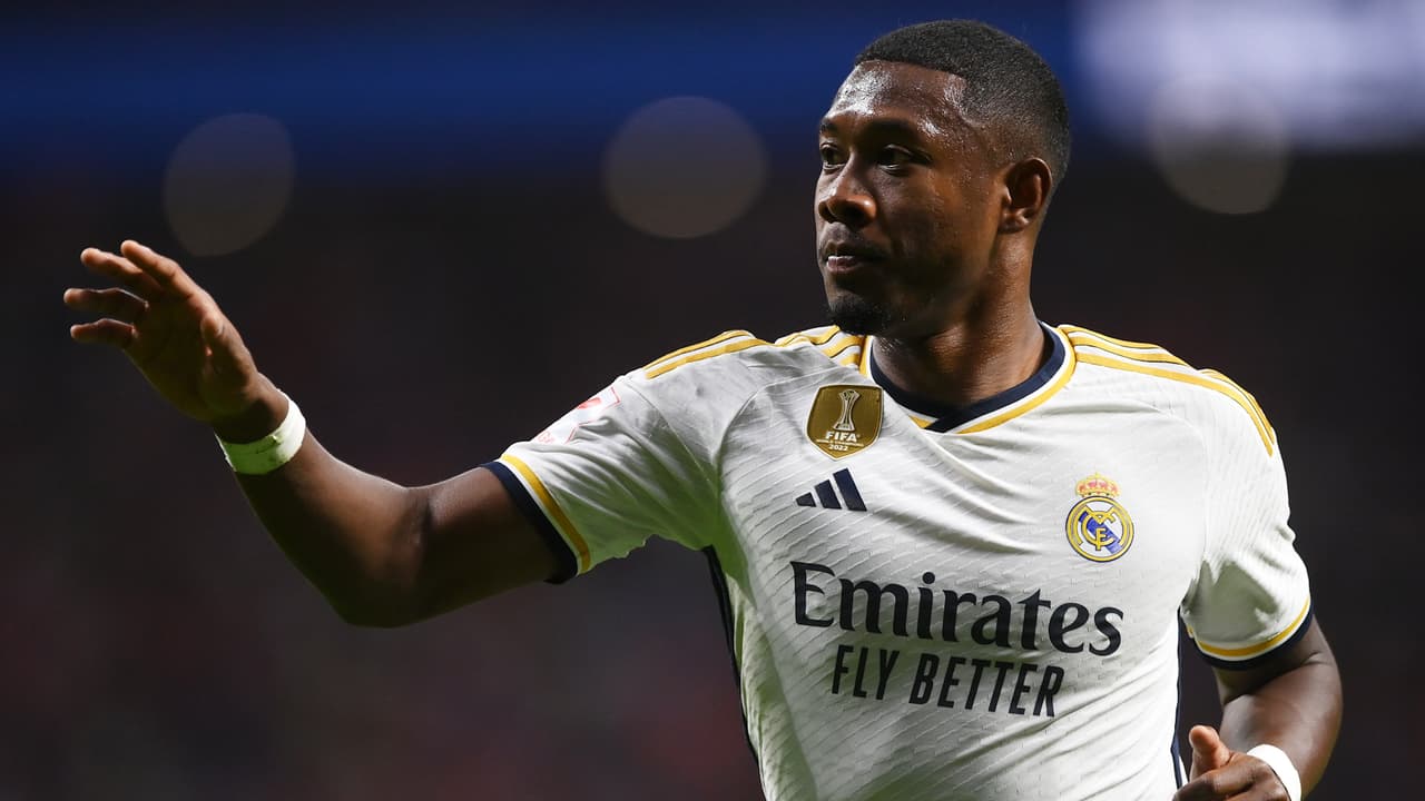 David Alaba vuelve a ser baja con Real Madrid ante Osasuna