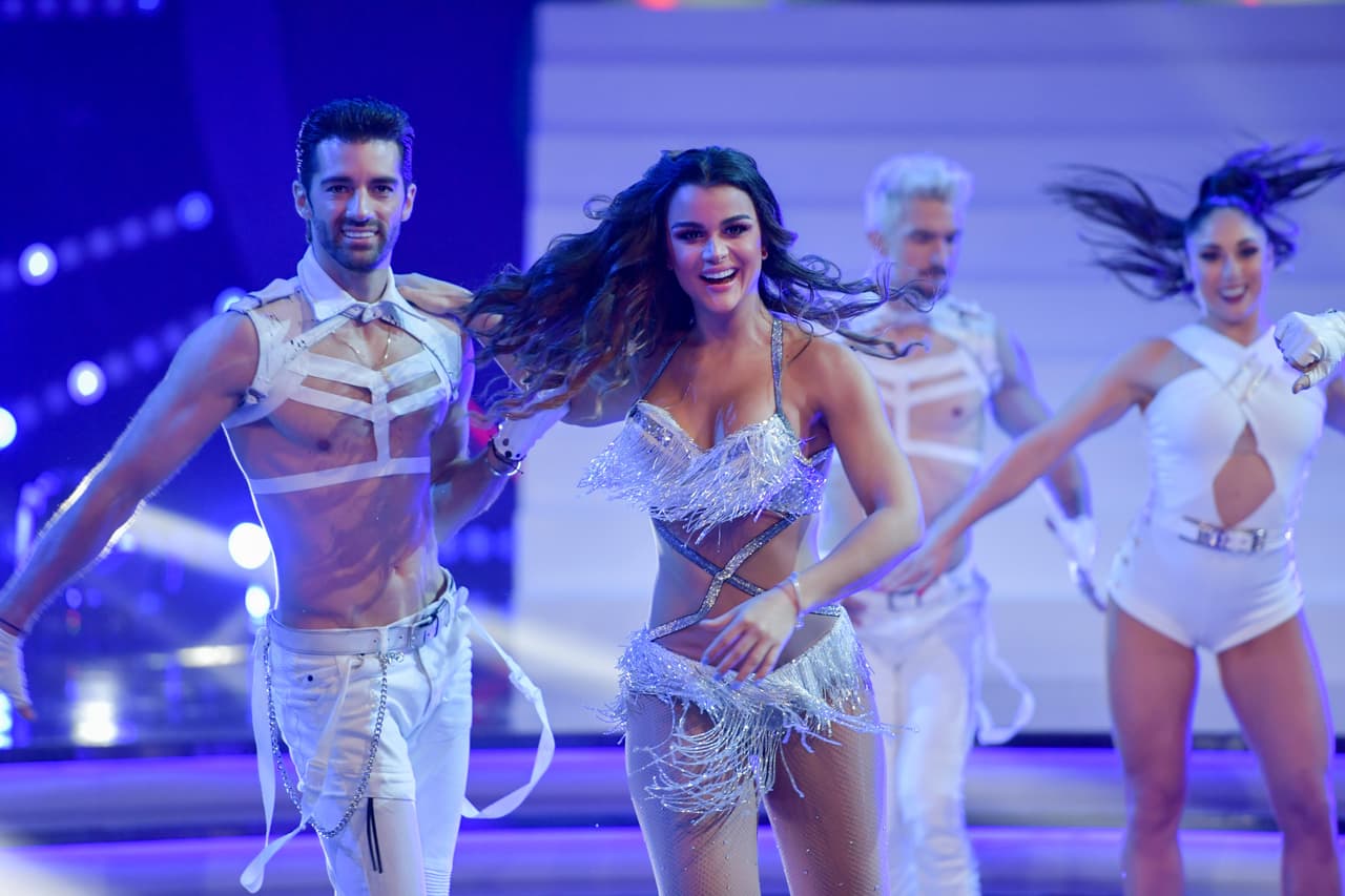 Clarissa en el opening de la gala final.