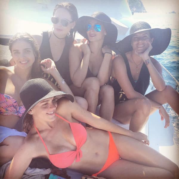 Como parte del festejo se fueron en yate a navegar por la bahía de Acapulco.