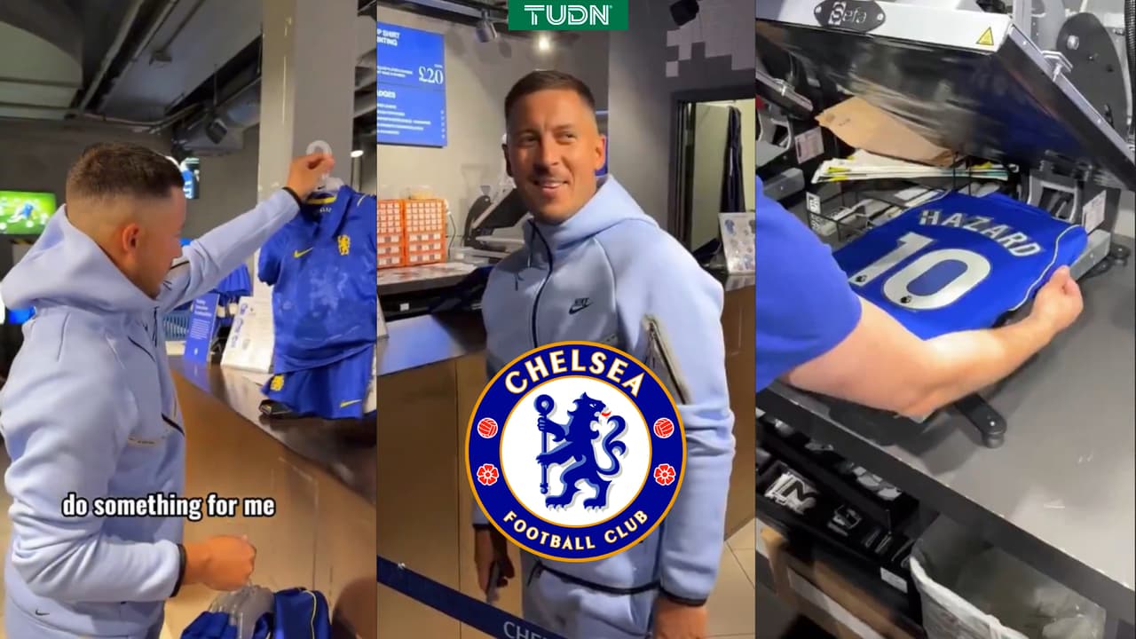 Eden Hazard regresa a Chelsea, compra playeras ¡y pide descuento de leyenda!