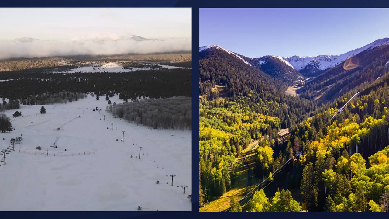 Lleva la familia a conocer el Arizona Snowbowl: El sitio montañoso al norte de Arizona abrió sus puertas en 1938 y es una de las áreas de esquí más antiguas del país. El sito es conocido como un área de diversión para los amantes de la nieve, pero también es un sitio que ofrece 
<a href="https://www.univision.com/local/arizona-ktvw/los-colores-del-otono-en-flagstaff-una-vista-desde-teleferico-arizona-gondola-del-arizona-snowbowl-fotos">inolvidables vistas</a> de la belleza natural de Arizona durante el otoño.
