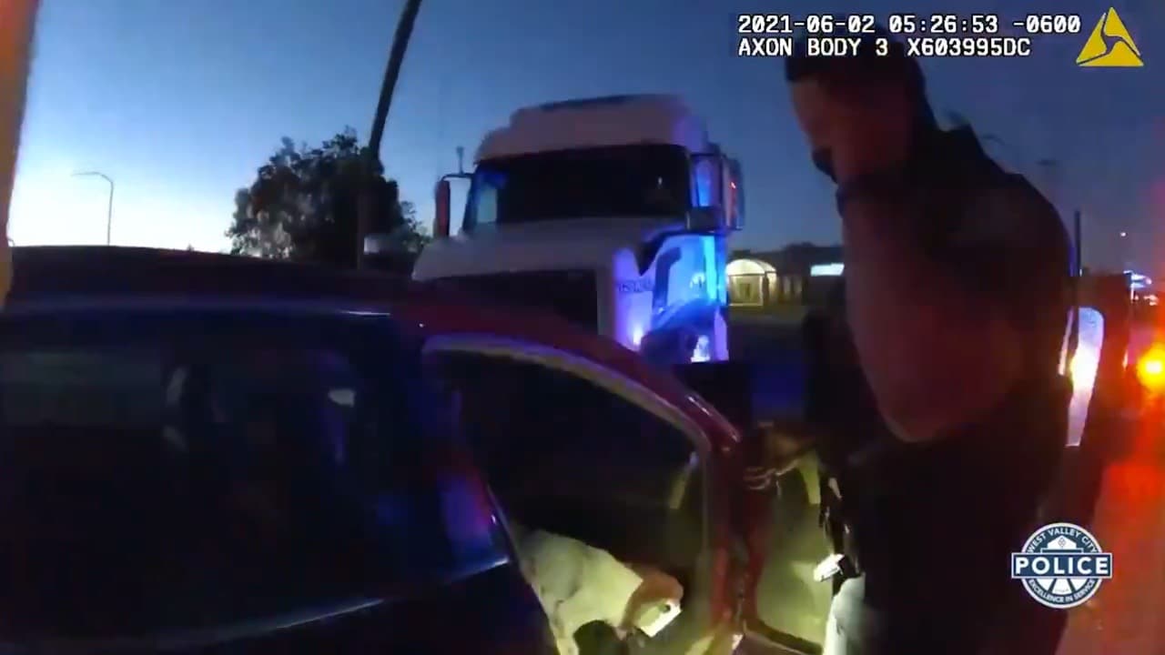 Conductora de 9 años estrella auto contra un camión con su hermana de 4 años de pasajera