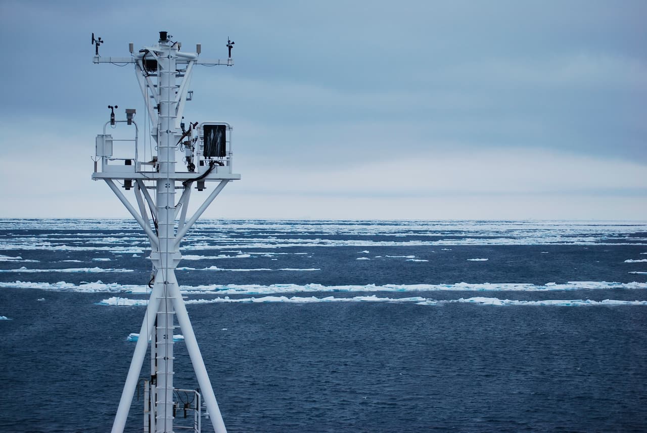 Los instrumentos de el buque australiano que participó en la investigación. La misión Sócrates, como fue denominado el proyecto, fue financiado por la Fundación Nacional para la Ciencia (NSF) de EEUU y coordinado por Sonia Kreidenweis, profesora de la Universidad Estatal de Colorado. 
<br>