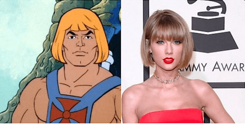 Como en cada evento los memes estuvieron a la orden del día en la ceremonia del GRAMMY. Y este año a la que le fue peor fue a la Taylor Swift, como en este en donde la compararon con Heman.