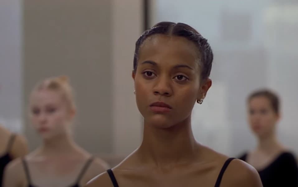 <b>Zoe Saldaña</b>
<br>La primera película en la que se vio a la actriz que interpreta a 'Gamora' de 'Guardianes de la galaxia' fue 'Camino a la fama' en el año 2000. Posteriormente trabajó en otras producciones como 'Star Trek' y 'Avatar'.