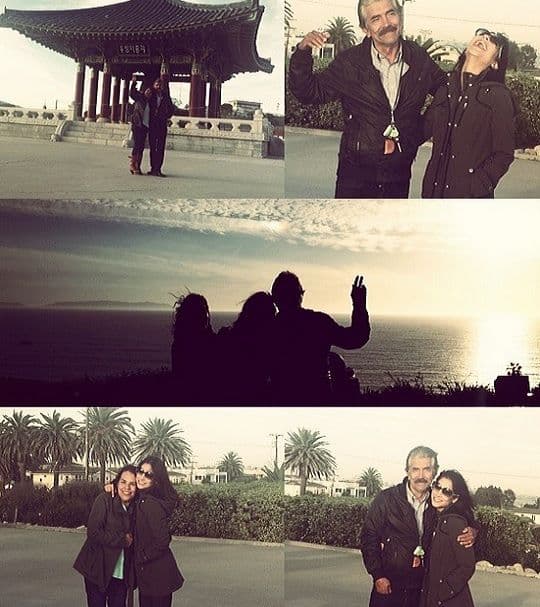 De esta manera disfruta de su familia, una parte muy importante en su vida.