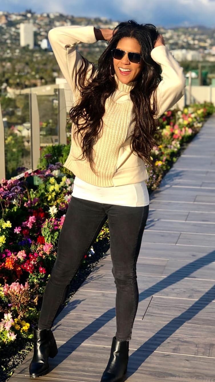 La presentadora irradia alegría, y esta es aún más grande desde que está próxima a formar una familia con Francesco