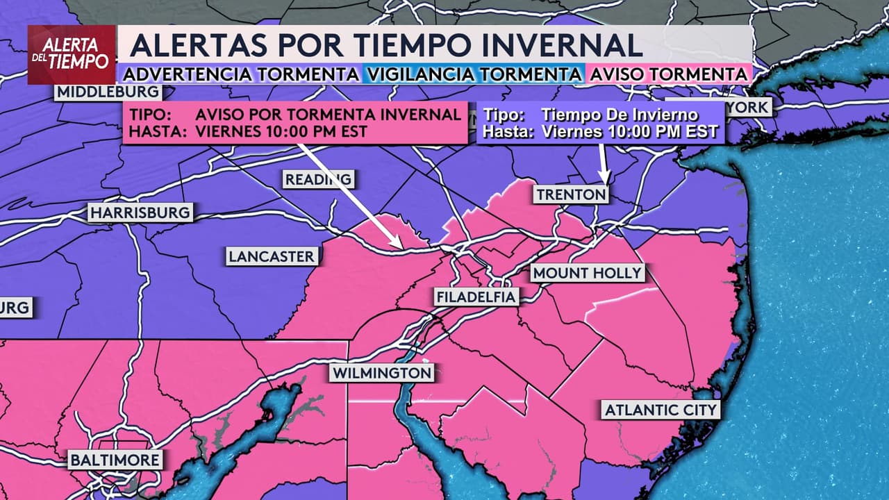 Declaran emergencia por nieve en varios puntos de Pensilvania: nuestra región está bajo aviso de tormenta invernal 