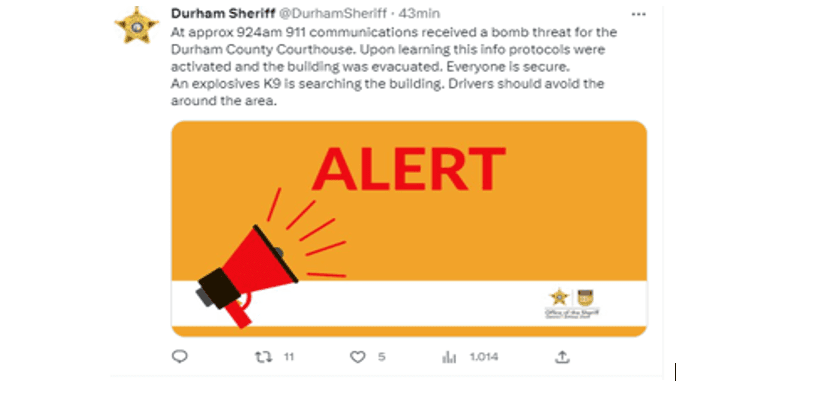 Alerta por amenaza de bomba