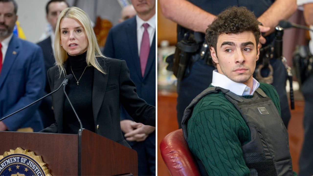 Pamela Bondi, Fiscal General de EEUU., pide la pena de muerte para Luigi Mangione, acusado del asesinato de ejecutivo de UnitedHealthcare