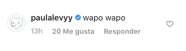 Después le dedicó un piropo: "'Wapo, wapo'".
<br>