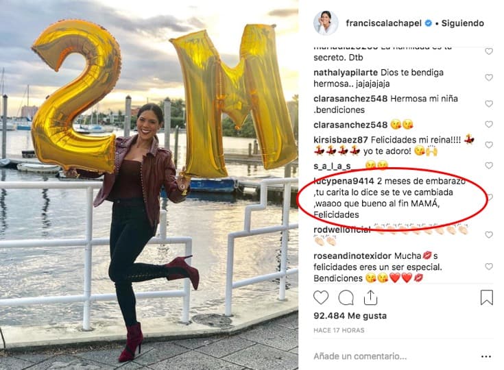 Dicho usuario no fue el único que creyó que la dominicana estaba embarazada, pues varios comentarios la felicitaban por el supuesto anuncio de que esperaba un bebé.
<br>