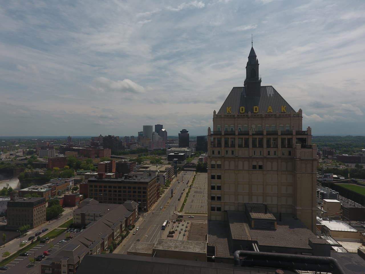 El Edificio de Kodak es uno de los sitios más famosos de Rochester, también uno de sus puntos más altos.