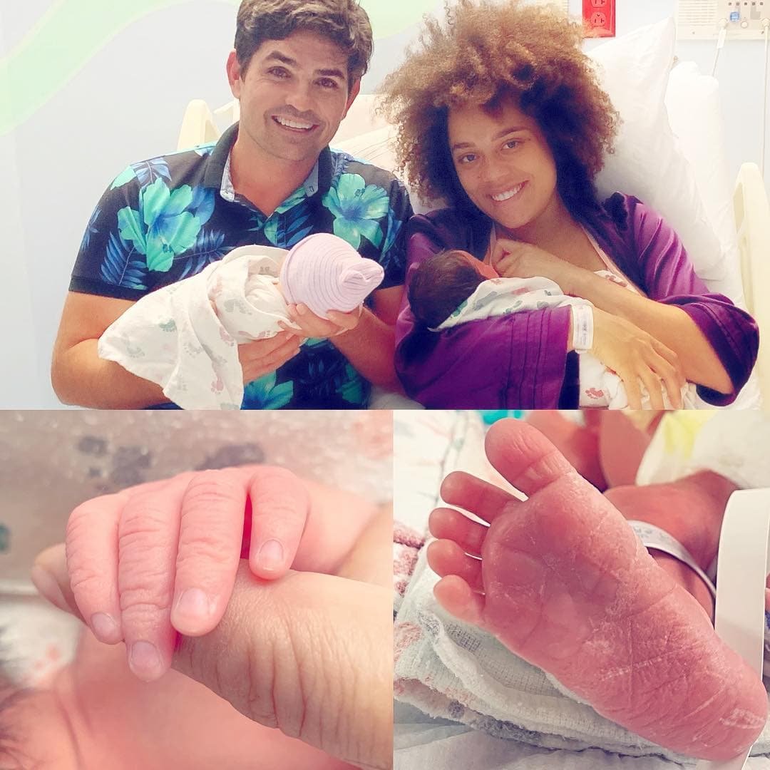 Aunque el embarazo de Brenda Kellerman, pareja de Ferdinando, tuvo algunas complicaciones previo al nacimiento de los mellizos, finalmente los bebés nacieron bien.