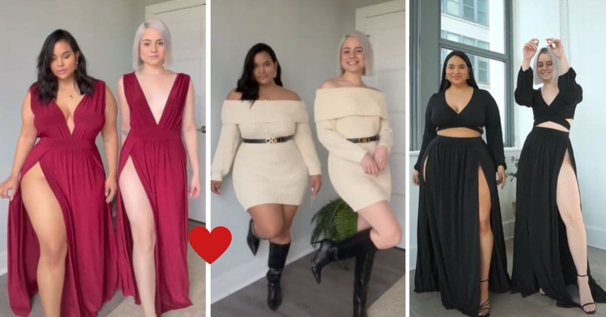 La belleza no está en la talla: usan los mismos 'outfits' para dar un poderoso mensaje